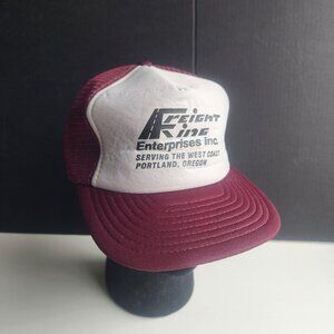 VTG 80s/90s Freight Line Enterprises Portland OR Trucker Cap Snapback